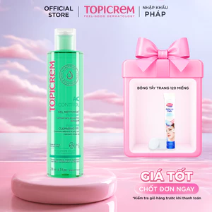 Gel rửa mặt không chứa xà phòng TOPICREM AC CONTROL PURIFYING CLEANSING GEL 200ml