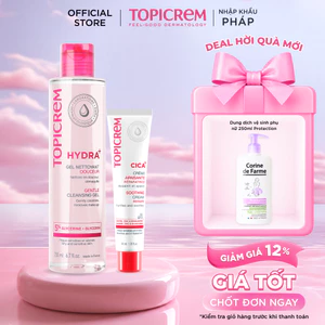 Combo Gel rửa mặt Hydra+ 200ml Kem dưỡng phục hồi Cica+ 40ml