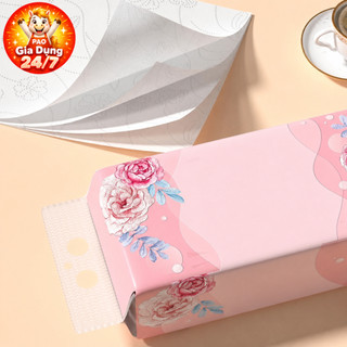 Combo 5-10 Bịch Khăn Giấy Rút Treo Tường 4 Lớp 1000 Tờ Ít Xơ Bụi - Sipiao Tặng Kèm Móc Dán Tường