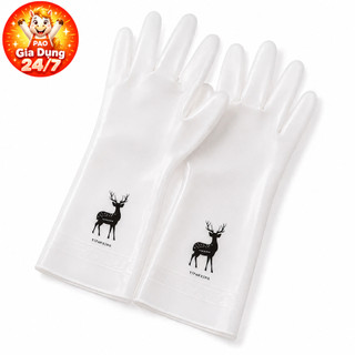Combo 5 Găng Tay Rửa Bát Chén Cao Su Con Hươu Chống Thấm Nước Dẻo Dai - Bảo Vệ Da Tay