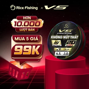 Trục câu không nút thắt RICE FISHING 2 đầu tăng sức tải phiên bản 2025 DC-26