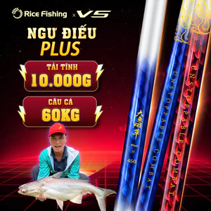 Cần câu đài NGƯ ĐIẾU PLUS carbon T1100+40T+30T Săn hàng + Tổng hợp RICE FISHING