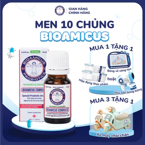 BioAmicus Complete 10 Chủng hỗ trợ cải thiện hệ vi sinh đường ruột - Men Vi Sinh Cho Bé