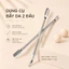 Cây Đẩy Da Chết 2 Đầu Inox Cao Cấp – Dụng Cụ Đẩy Viền Móng, Vệ Sinh Móng, Làm Nail Chuyên Nghiệp NB23