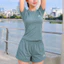 Bộ Tập Nhảy Erobic, Bộ Tập Gym Yoga Nữ, Đi Bộ Chạy Bộ, Chất Đẹp, Quần 2 Lớp. Minh Ngọc Sport