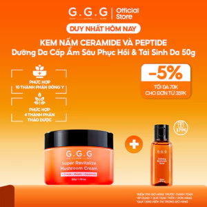 Kem Dưỡng Nấm Chaga Cấp Ẩm Sâu, Tái Tạo Da và Giảm Nếp Nhăn G.G.G Super Revitalize Mushroom Cream 50g
