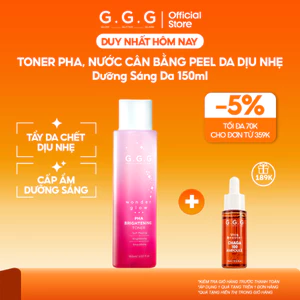 Toner Hồng PHA Peel Da Dịu Nhẹ Và Dưỡng Sáng Da G.G.G Wonder Glow PHA Brightening Toner 150ml