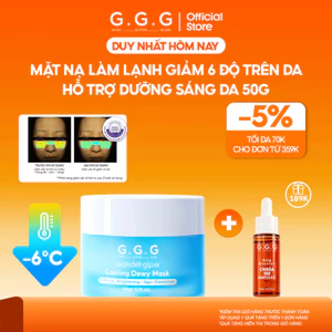 Mặt Nạ Lạnh Cooling Mask Hạ Nhiệt -6 Độ, Dưỡng Trắng Sáng & Mờ Thâm Sạm G.G.G 50g