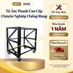 Tủ Âm Thanh Cao Cấp - Khung Sắt Sơn Tĩnh Điện Chống Rỉ, Có Bánh Xe Di Chuyển Tiện Lợi