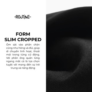 [🔥HOT] Quần Jeans Nam Đen Trơn Form Slim Cropped - Routine 10S25DPA108C