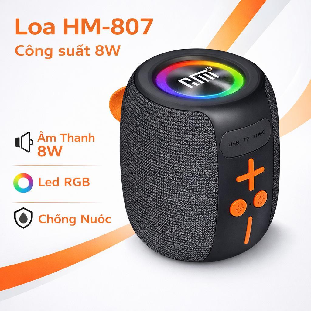 Loa Bluetooth Không Dây HM-807 Công Suất Cao, Âm Bass Mạnh, Âm Thanh Sống Động