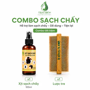 Bộ Đôi Xịt Và Lược Sạch Chấy Gia Truyền Cụ Năm Ngân Bình Cho Bé - Hỗ Trợ Làm Sạch Chấy, Trứng Chí Hiệu Quả