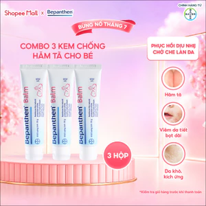 Combo 3 tuýp kem chống hăm Bepanthen Balm dạng kem mỡ 30g/tuýp