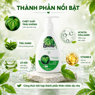 [CHÍNH HÃNG] Dung dịch vệ sinh phụ nữ Revolu chiết xuất từ trầu không làm sạch, khử mùi, trẻ hóa 150ml