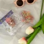 Túi dây thun buộc tóc cao su nhiều màu sắc cho bé, Set chun cột tóc đàn hồi đựng trong túi zip hình hoạt hình dễ thương