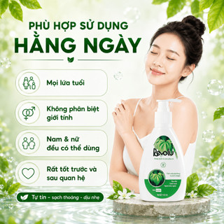 [CHÍNH HÃNG] Dung dịch vệ sinh phụ nữ Revolu chiết xuất từ trầu không làm sạch, khử mùi, trẻ hóa 150ml