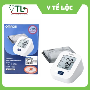 Máy Đo Huyết Áp Tự Động Omron EZ Lite HEM-7180 - Phát Hiện Nhịp Tim Bất Thường Chỉ Báo Tăng Huyết Áp