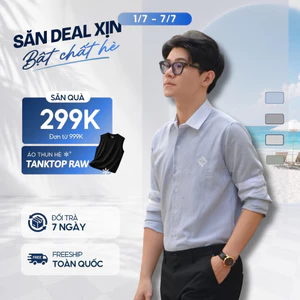 Áo sơ mi tay dài BOISE chất liệu Oxford Line, trẻ trung, thanh lịch - FEAER
