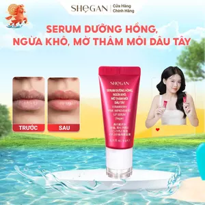 Serum Dưỡng Hồng, Ngừa Khô, Mờ Thâm Môi Dâu Tây 6g SHeGAN - Dưỡng Ẩm, Làm Mềm Môi, Giúp Môi Hồng, Son Dưỡng