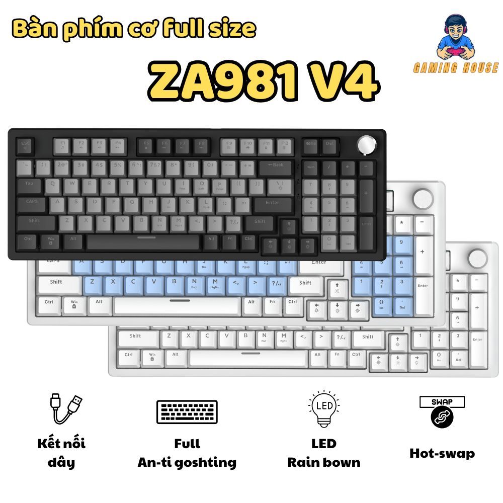 Bàn phím cơ ATAS ZA981 V4