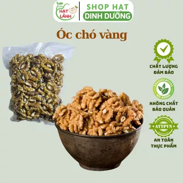 500g Nhân Hạt Óc Chó VÀNG hạt sống giàu chất béo, ít tinh bột thực phẩm khô Tiệm hạt lành