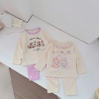 Quần áo trẻ em, Bộ cotton hoạ tiết cho bé 9-21kg S2166 Tiểu Yến KID