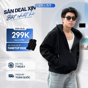 Áo khoác hoodie zip Lasting 2 nón dày dặn, che nắng fullface chuẩn form, có túi trong, chống nắng tốt - FEAER