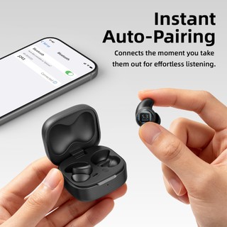 Tai Nghe Ngủ GOOJODOQ Siêu Nhẹ Cho Dân Nằm Nghiêng, Tự Động Kết Nối, Đệm Tai Mềm,Cách Âm Tốt,Pin Lâu