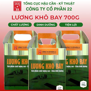 lương khô bay 700gr có 10 gói nhỏ