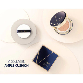 Phấn nước Lime V Collagen Ample Cushion SPF50+ PA+++ 20g che phủ dưỡng ẩm tạo lớp nền căng bóng