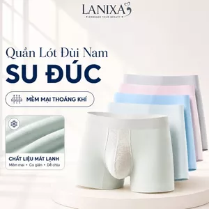 Quần Lót Boxer Nam Cao Cấp Thông Hơi Thoáng Khí, Quần Sịp Nam Co Giãn Tốt LANIXA N29