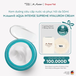 [ĐỘC QUYỀN HANNAH OLALA] Kem dưỡng căng bóng và trẻ hóa M.ASAM AQUA INTENSE SUPREME HYALURON CREAM