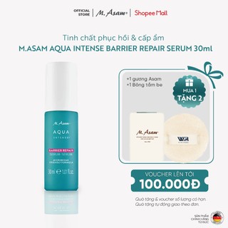 Tinh chất phục hồi & cấp ẩm chuyên sâu M.Asam AQUA INTENSE Barrier Repair Serum 30ml
