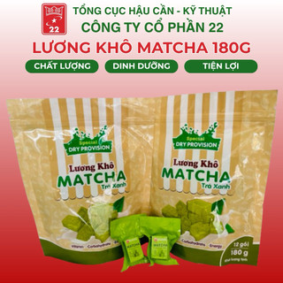 Lương khô Matcha Trà Xanh 180g- Lương khô Quân Đội
