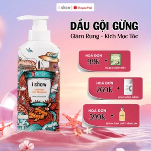 Dầu Gội Gừng I SHOW Hỗ Trợ Giảm Rụng Tóc, Phục Hồi Tóc Yếu, Dưỡng Tóc Mềm Mượt Chắc Khỏe 300ml