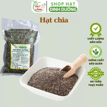 500g hạt chia đen Úc giàu chất xơ, no lâu thực phẩm khô Tiệm hạt lành