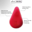 Bông Mút Trang Điểm Vô Cực Glorie Infinity Sponge - Màu Đỏ Mận Mới - Thiết Kế Công Thái Học Dễ Sử Dụng