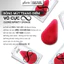 Combo Bông Mút Trang Điểm Vô Cực Glorie Infinity Sponge - Màu Đỏ Mận Mới + Cọ Tán Kem Nền Màu Xanh