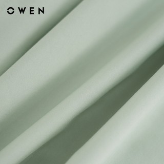 Owen - Áo sơ mi ngắn tay Body Fit AB261097NT màu Xanh lá chất liệu Poly Rayon
