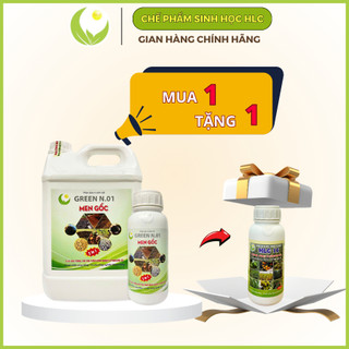 MEN GỐC GREEN N.01 Ủ CÁ, ĐẬU TƯƠNG, PHỤ PHẨM NÔNG NGHIỆP, Ủ PHÂN HỮU CƠ can 5L