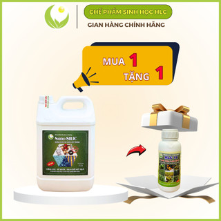 NANO SILIC HLC 5L - CỨNG CÂY, CHỐNG NẤM BỆNH, CHỐNG NỨT TRÁI, TĂNG KHẢ NĂNG DẪN TRUYỀN DINH DƯỠNG CHO CÂY - 500ML