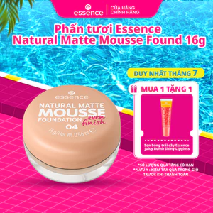 Phấn tươi ESSENCE NATURAL MATTE MOUSSE mỏng nhẹ tệp vào da (16g)