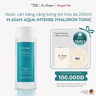 Nước cân bằng căng bóng trẻ hóa da 200ml M.ASAM AQUA INTENSE HYALURON TONIC | M.Asam Việt Nam