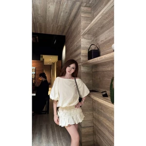 SET ÁO BO EO PHỐI CHÂN VÁY VOAN, SET ĐỒ NỮ SANG CHẢNH TIỂU THƯ ĐI TIỆC ĐI CHƠI | MEOINDAHOUSE