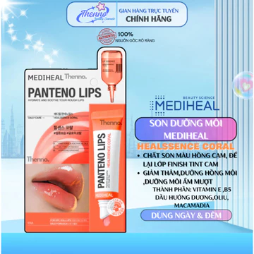 Son Dưỡng Môi Ban Đêm Cho Môi Khô và Thâm Mediheal Labocare Pantenolips Healssence Coral 10ml (Cam)