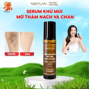 Serum Khử Mùi, Mờ Thâm Nách Và Chân SHeGAN 9ml - Lăn Khử Mùi, Giảm Mùi, Dưỡng Sáng, Tự nhiên, Phù Hợp Cho Mọi Loại Da