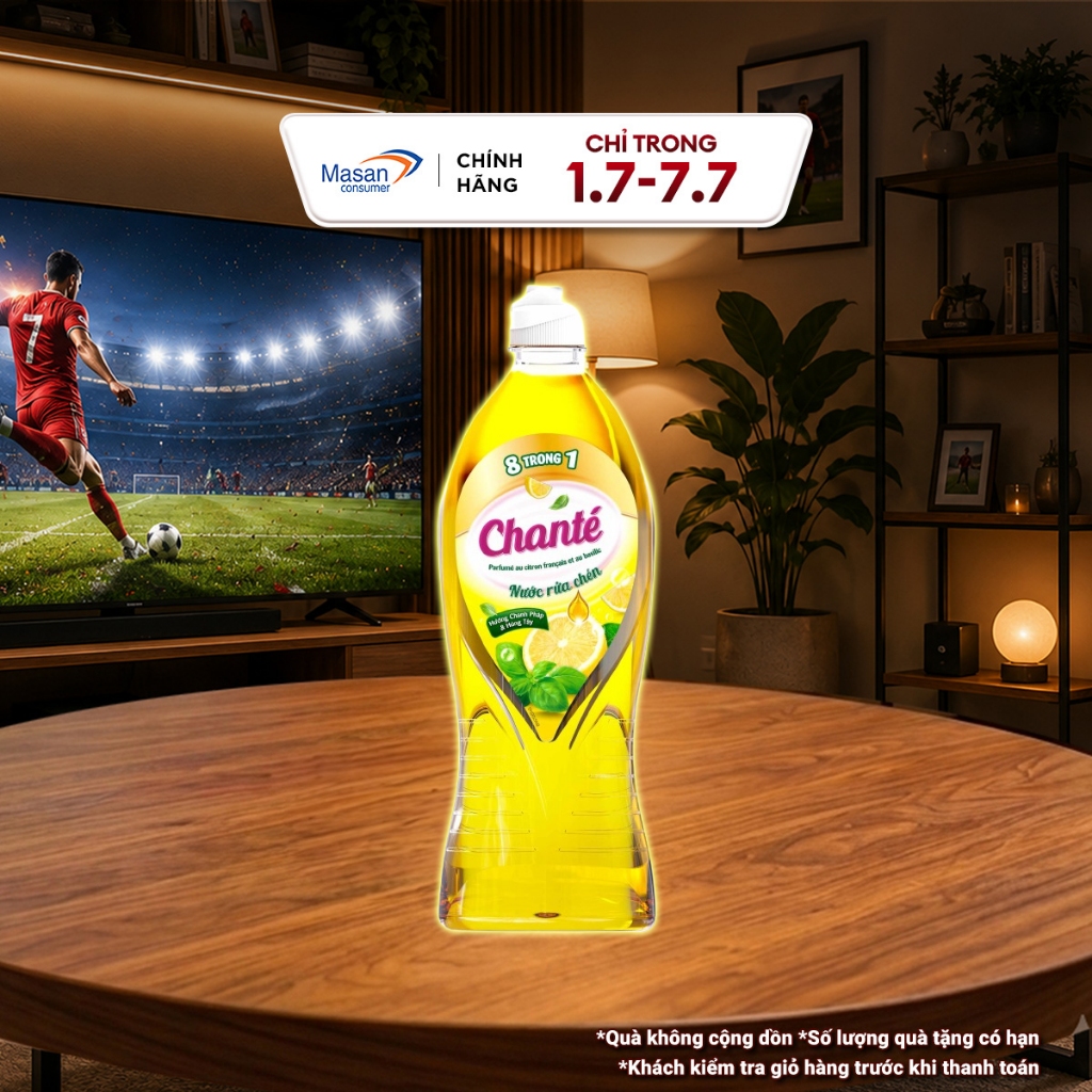 Nước rửa chén Chanté cao cấp 8 trong 1 x chai x 750gr