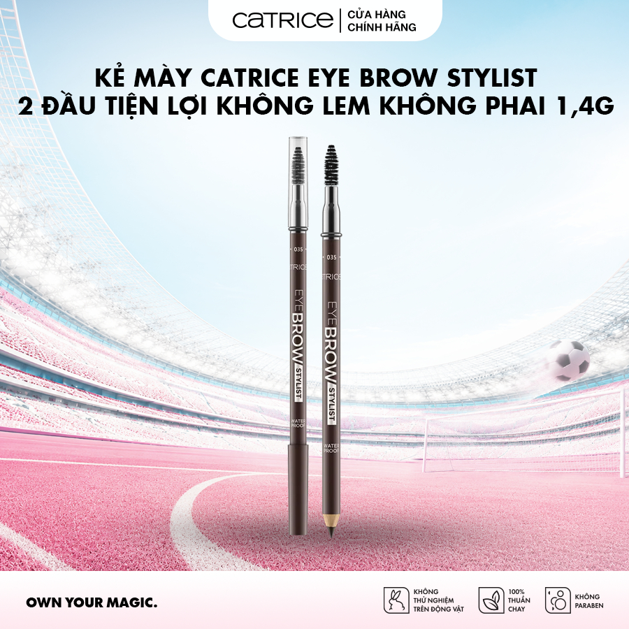 Kẻ mày Catrice Eye Brow Stylist 2 đầu tiện lợi không lem không phai 1,4g