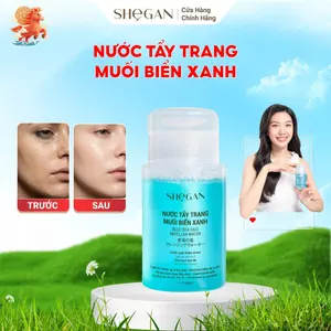 SHeGAN Nước Tẩy Trang Muối Biển Xanh 150ml - Làm Sạch Lớp Trang Điểm, Kiểm Soát Nhờn, Phù Hợp Cho Mọi Loại Da