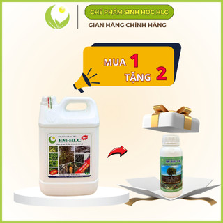 CHẾ PHẨM EM HLC ĐẶC TRỊ TUYẾN TRÙNG CAN 5L - ĐẶC TRỊ VÀNG LÁ THỐI RỄ, PHÒNG TRỪ NẤM KHUẨN, TUYẾN TRÙNG HẠI RỄ CÂY TRỒNG